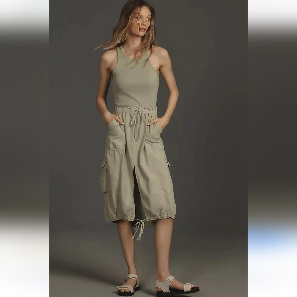 Anthropologie Olive Midi Dress